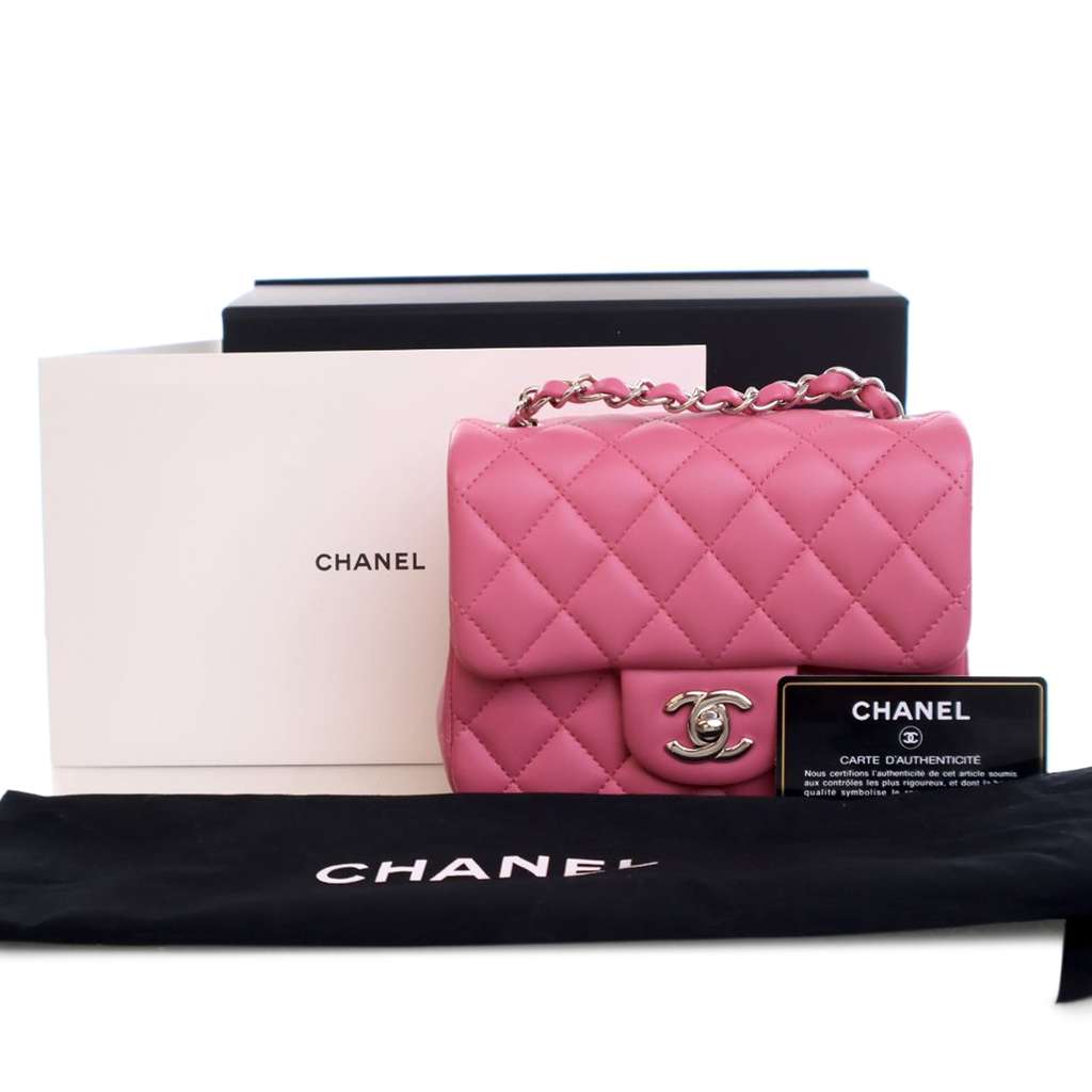 Chanel Mini Square Classic Lambskin Single Flap - Image 16