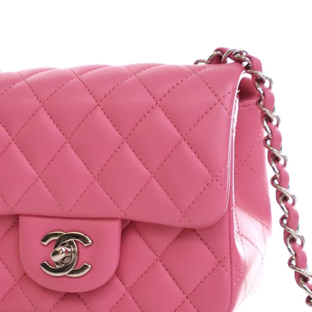 Chanel Mini Square Classic Lambskin Single Flap - Detail 2
