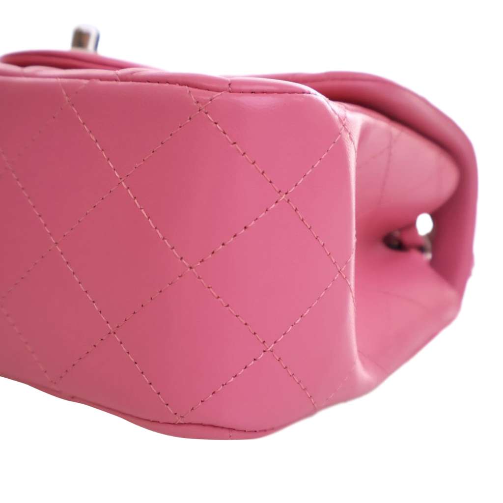 Chanel Mini Square Classic Lambskin Single Flap - Image 11