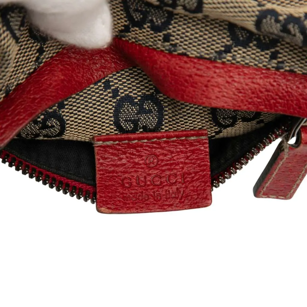 Gucci GG Canvas Web Double Pocket Belt Bag Brown Canvas Very good - Box View