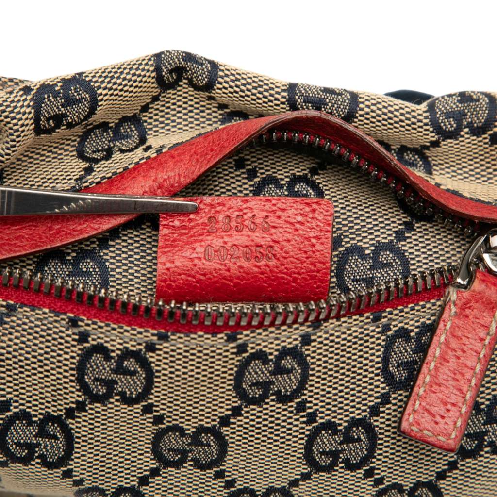 Gucci GG Canvas Web Double Pocket Belt Bag - Detail 1