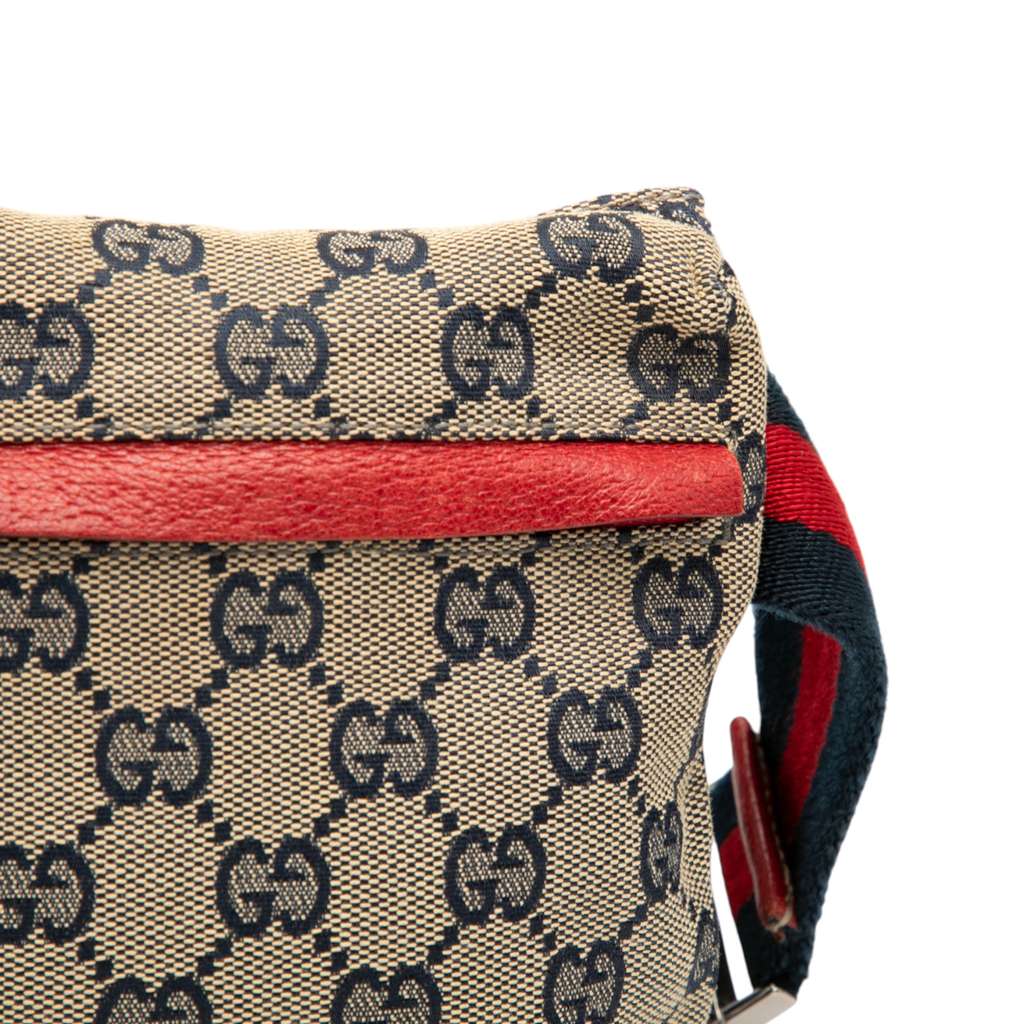 Gucci GG Canvas Web Double Pocket Belt Bag - Detail 2