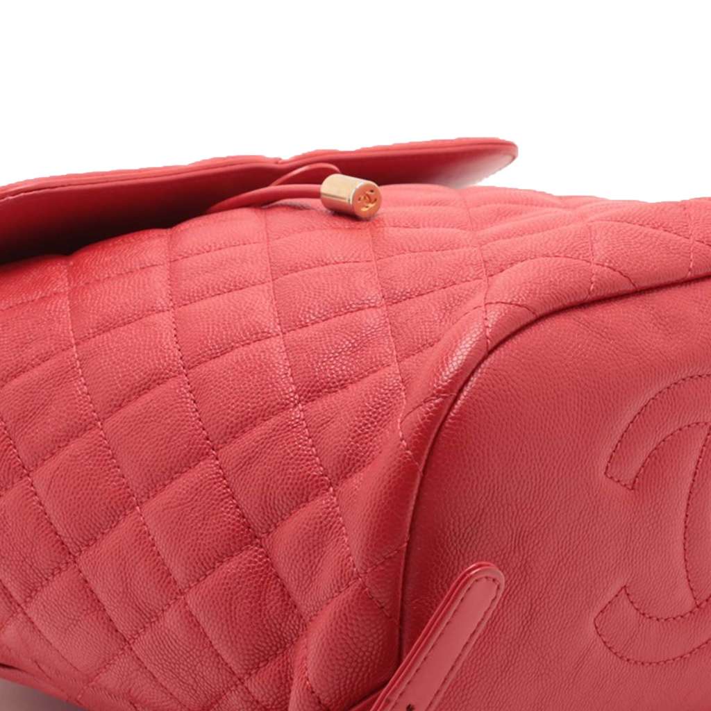 Chanel Quilted Caviar CC Filigree Backpack - Image 11