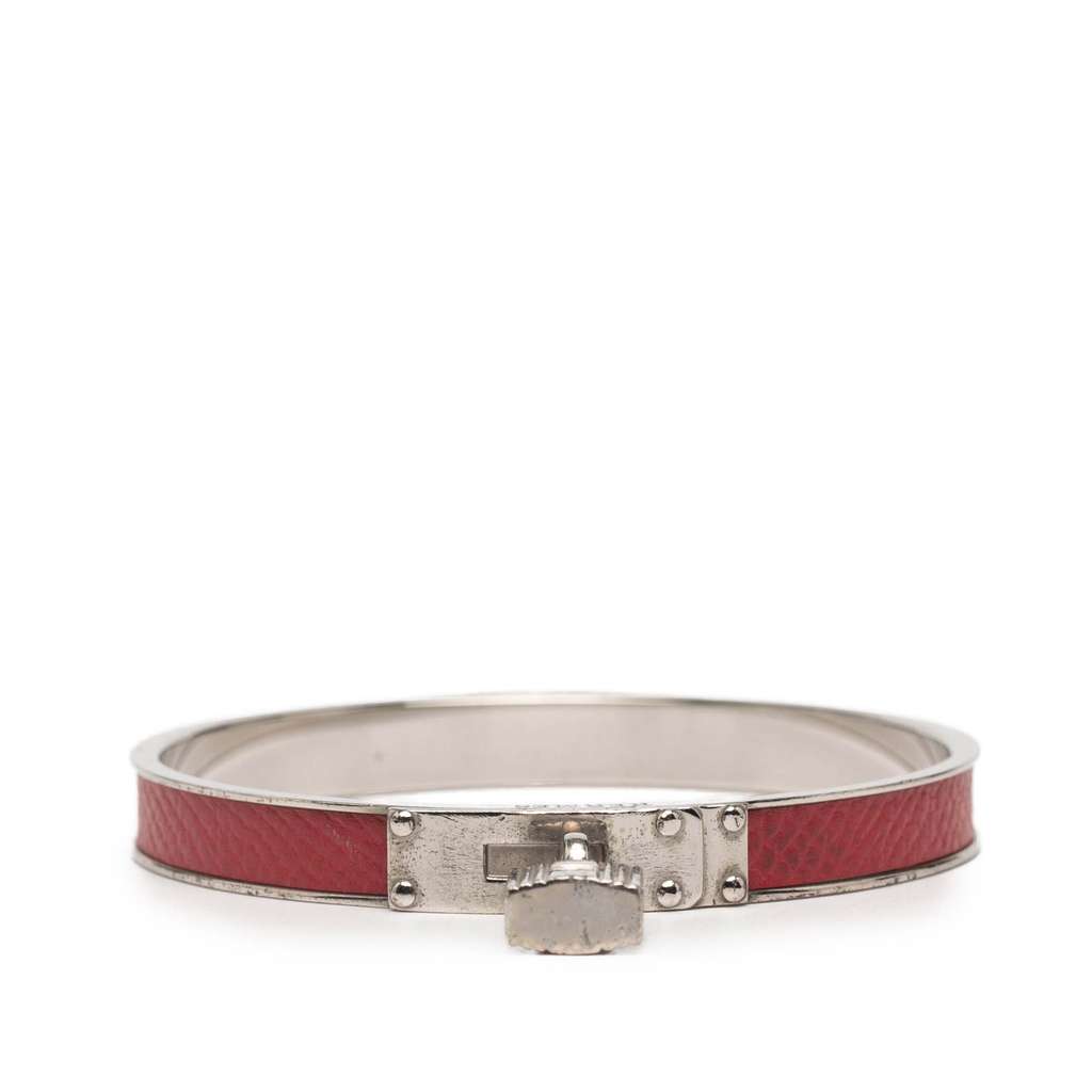 Hermès Palladium Plated Kelly H Lock Bangle
