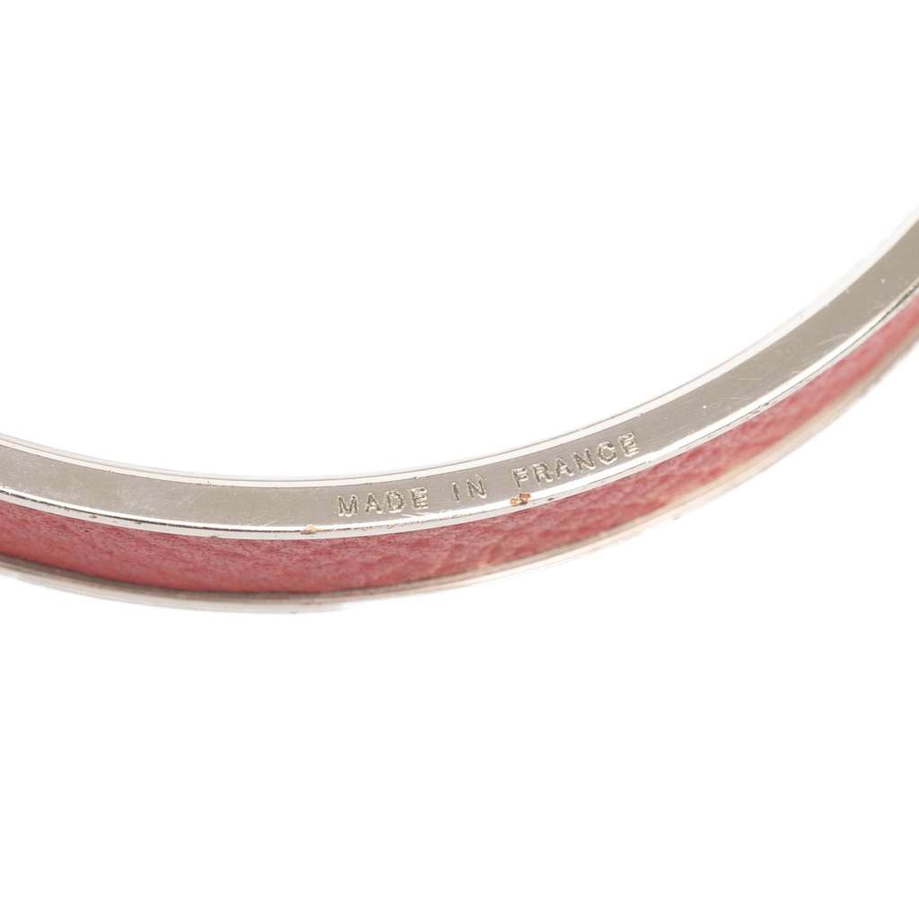 Hermès Palladium Plated Kelly H Lock Bangle - Side view