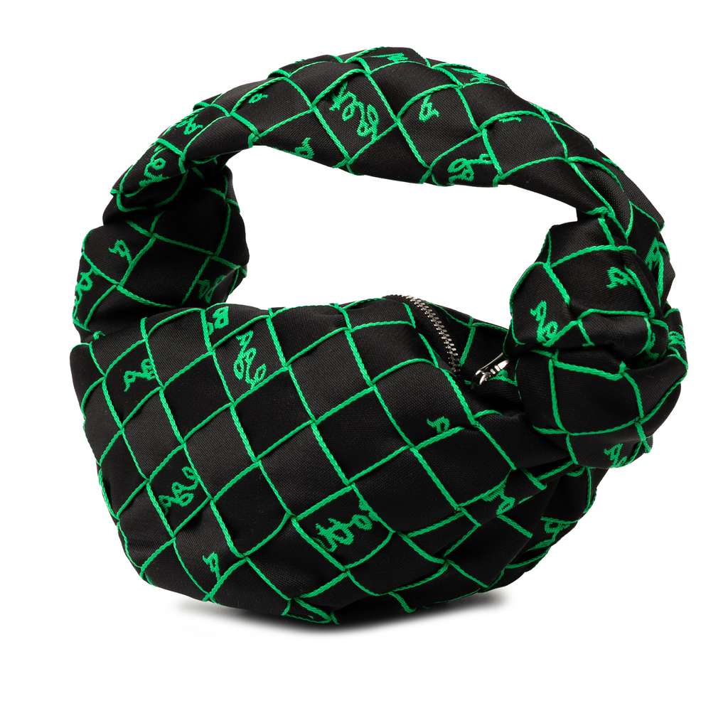 Bottega Veneta Mini Synthetic Fabric Intrecciato Double Knot Bag - Back view