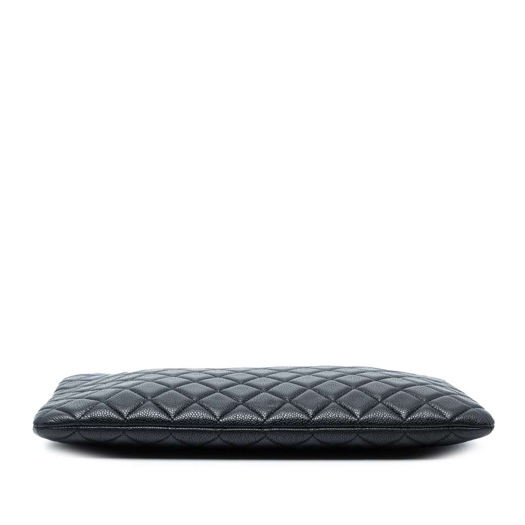 Chanel Large Quilted Caviar O Case Clutch - Image 6