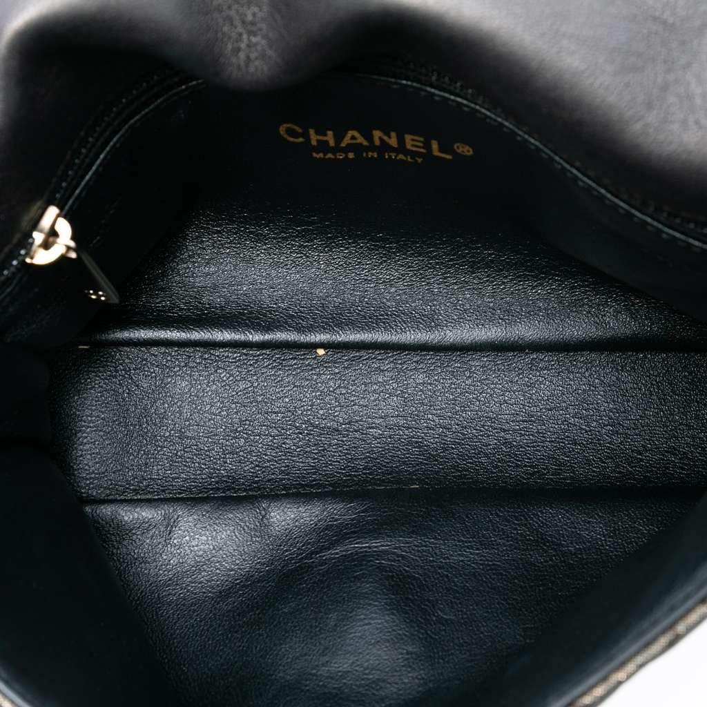 Chanel Small Quilted Iridescent Calfskin Crystal Single Flap - 4