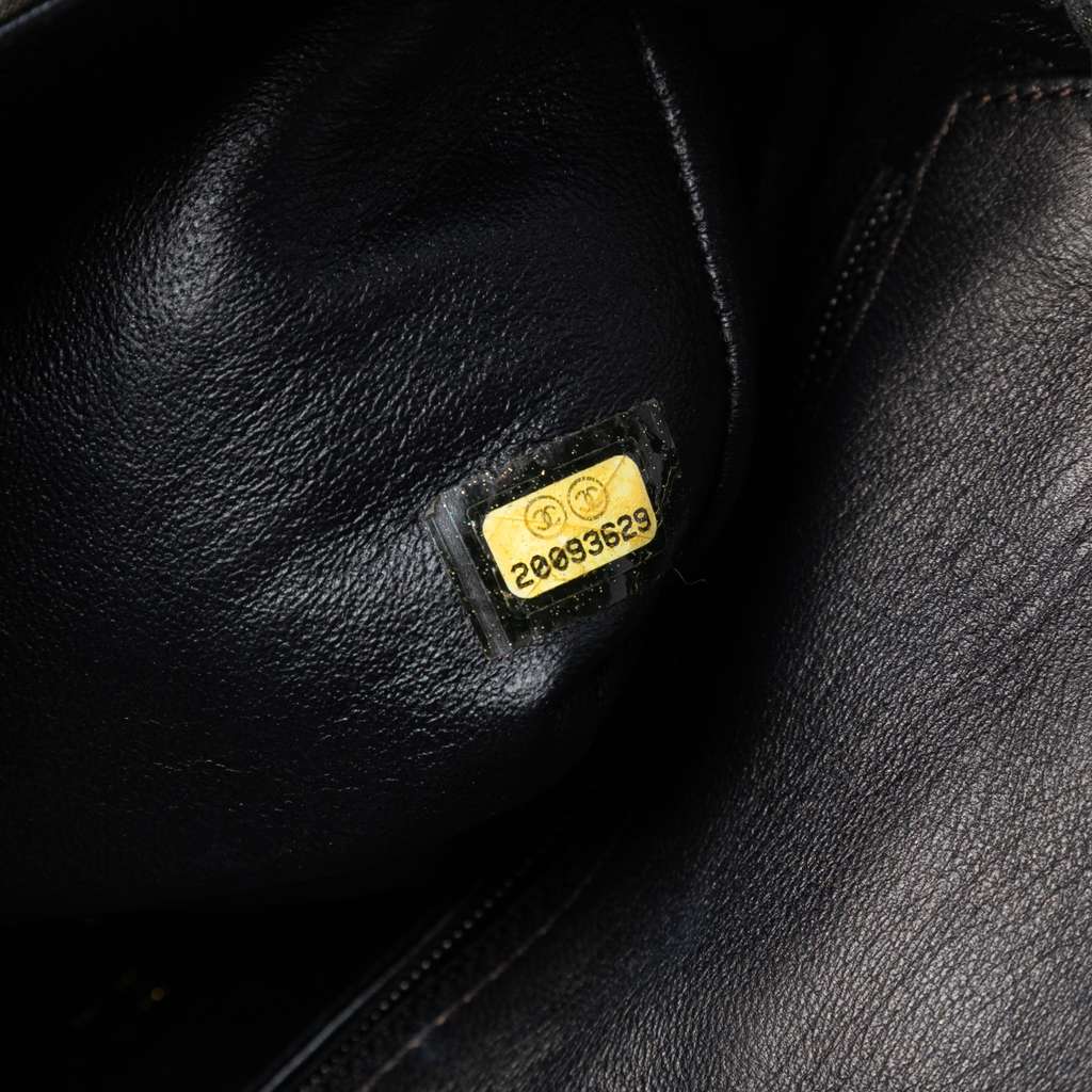 Chanel Small Quilted Iridescent Calfskin Crystal Single Flap - Side view