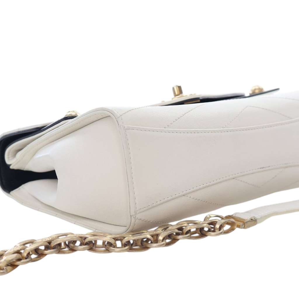 Chanel Medium Chevron Calfskin Casual Trip Flap - Image 12