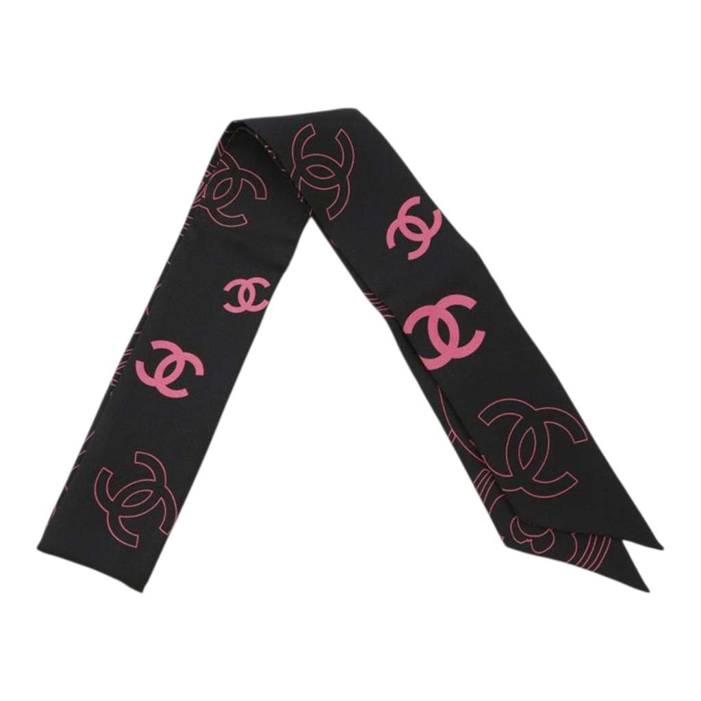 Chanel CC Silk Bandeau Scarf