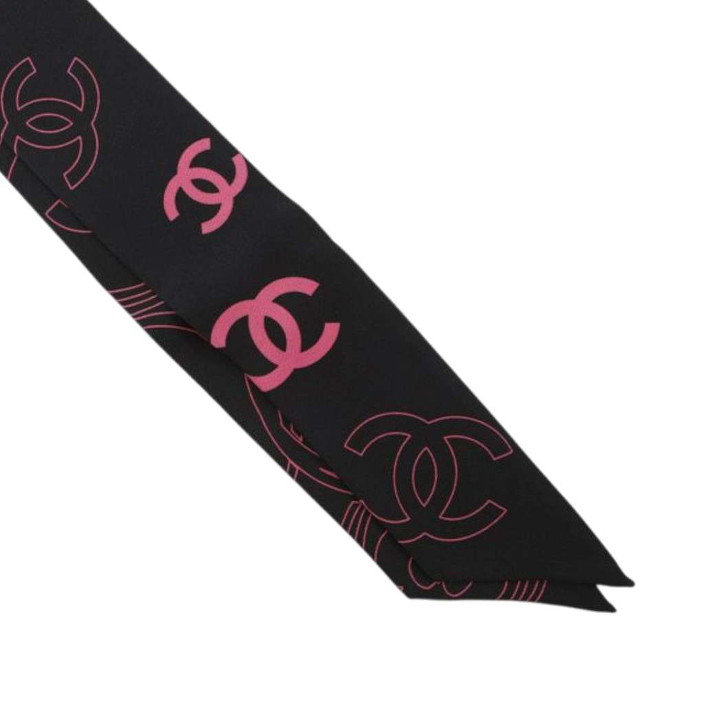 Chanel CC Silk Bandeau Scarf - 4