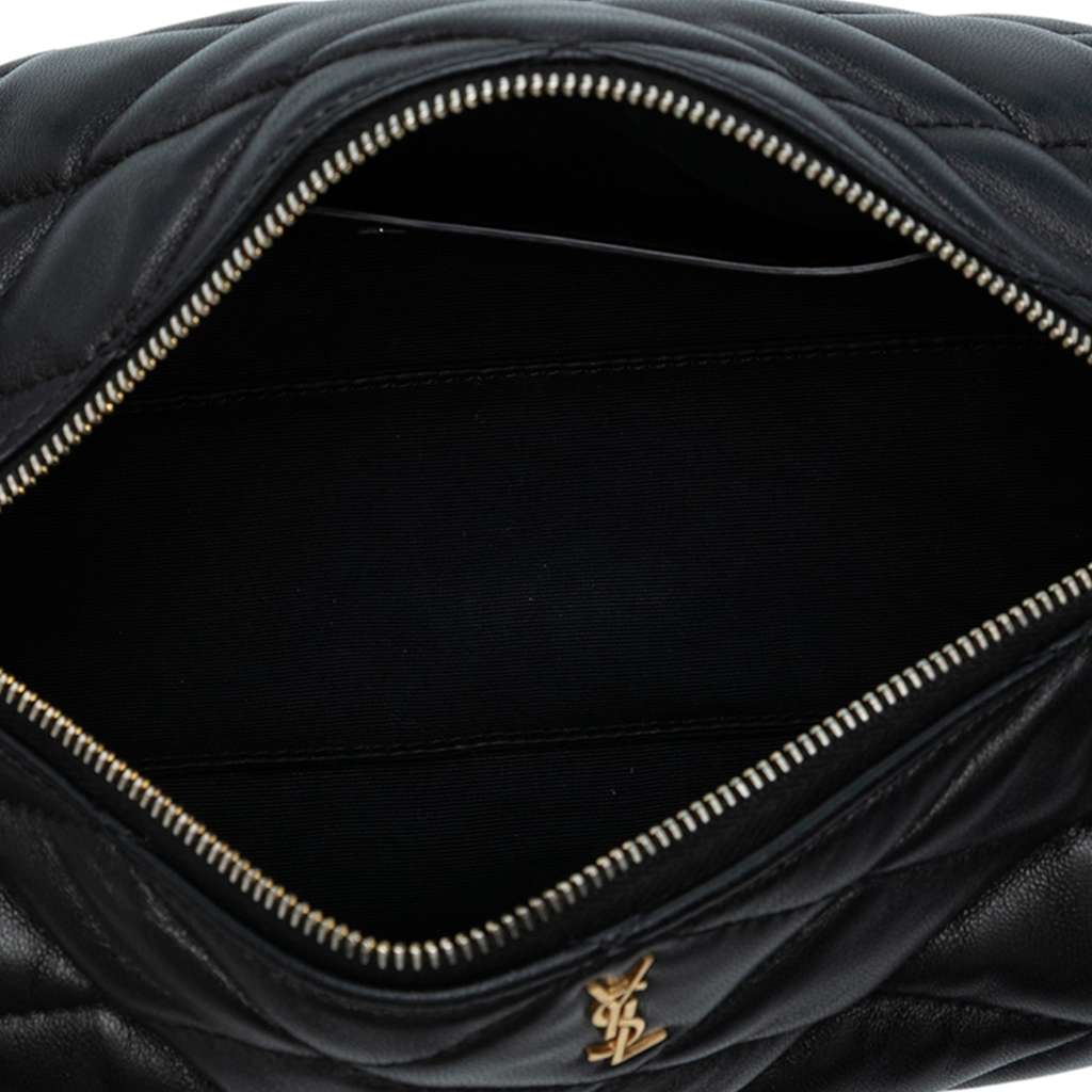 Saint Laurent Small Quilted Lambskin Sade Tube Bag - 4