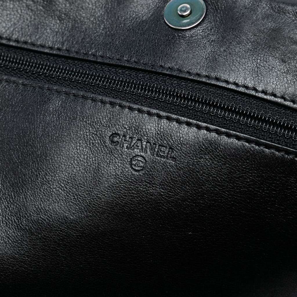 Chanel CC Quilted Lambskin Full Flap Wallet on Chain - Detail 1