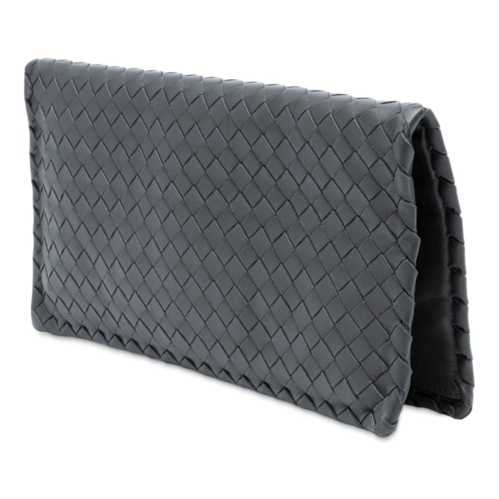 Bottega Veneta Nappa Intrecciato Turn Lock Clutch - Back view