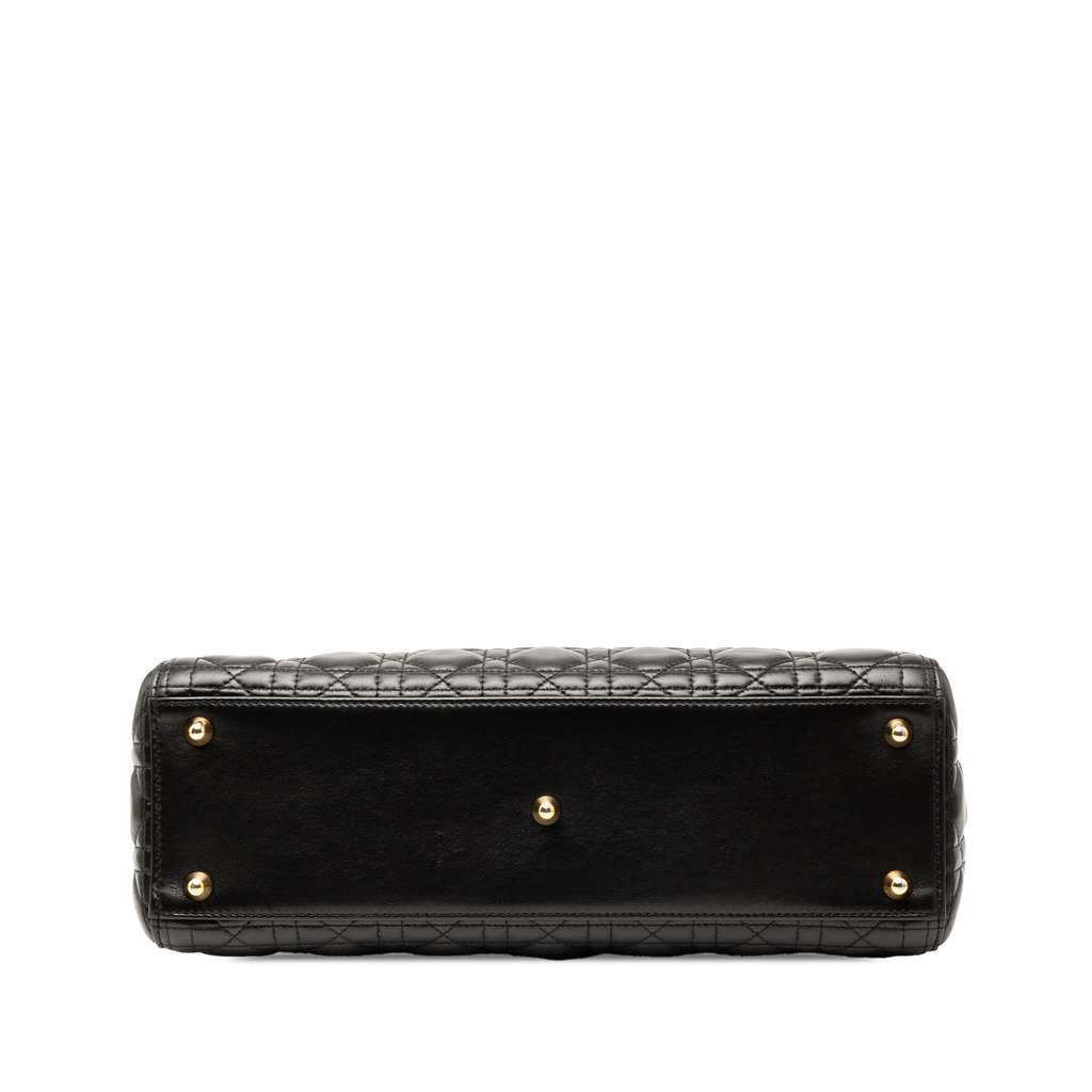 Dior Large Lambskin Cannage Lady Dior - Image 6