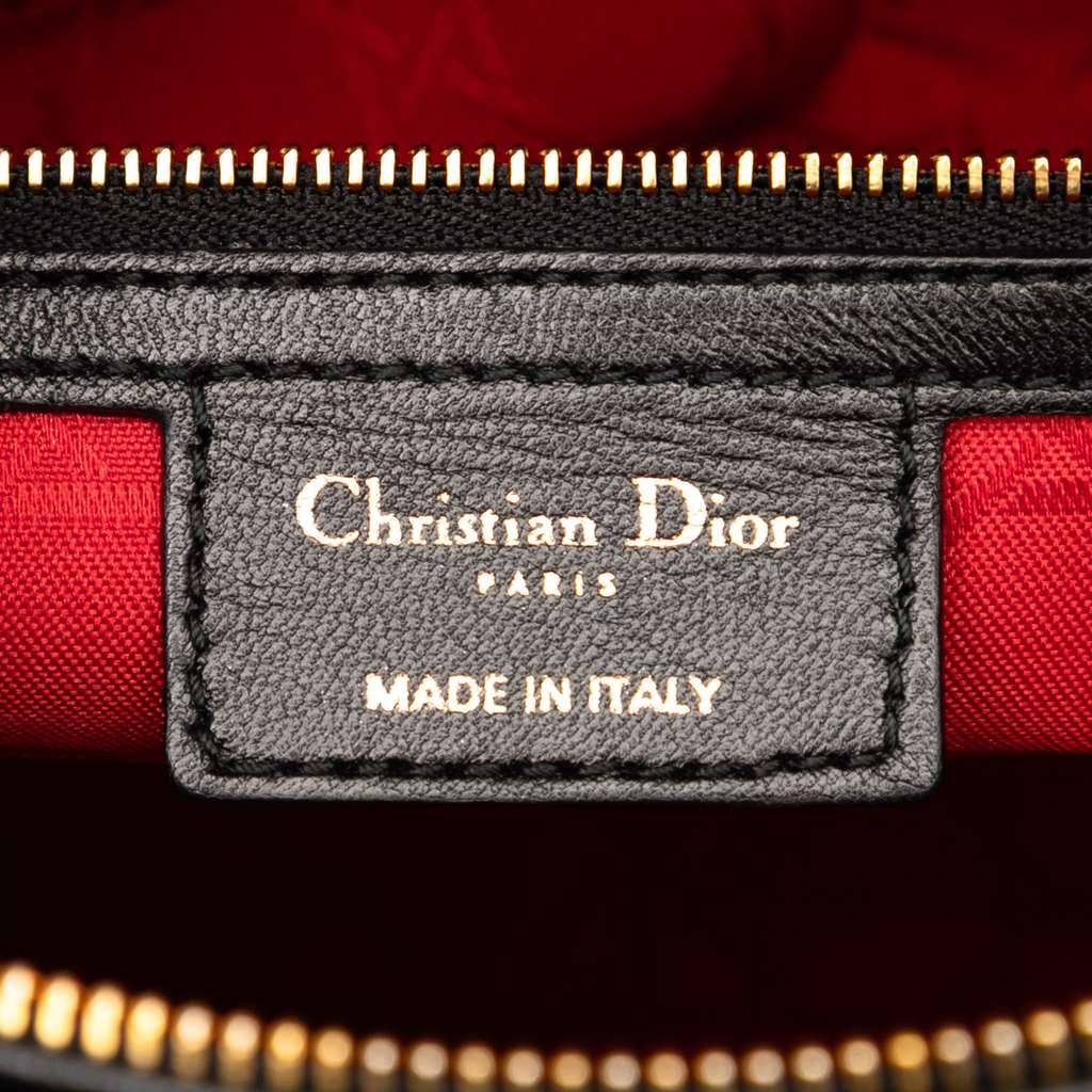 Dior Large Lambskin Cannage Lady Dior - Side view