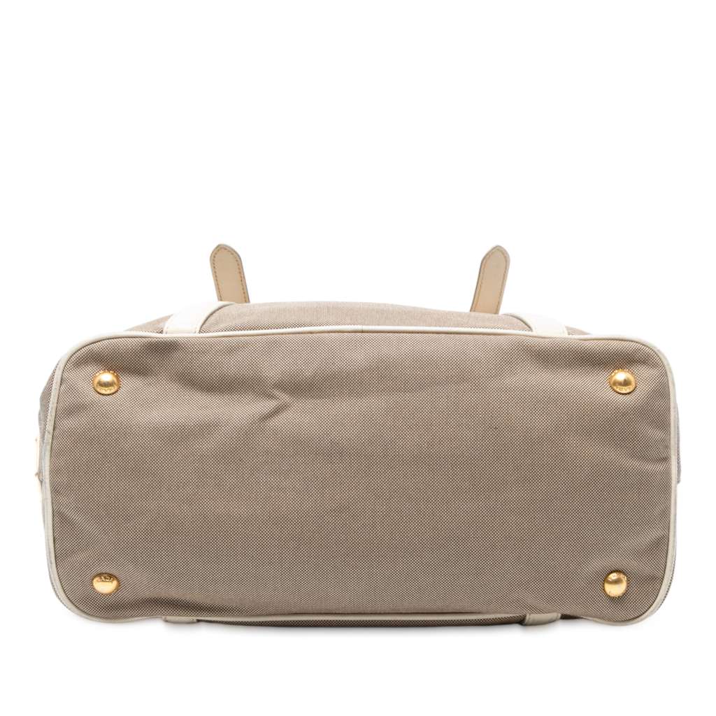 Prada Canvas Canapa Logo Satchel - Image 6