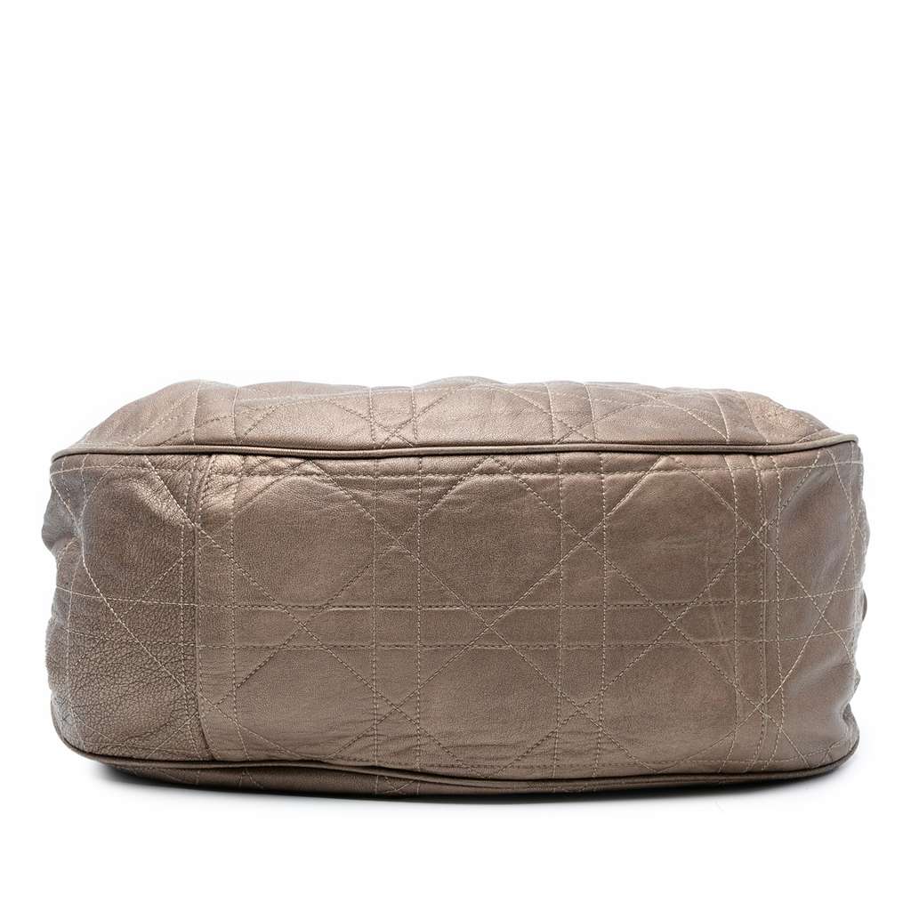 Dior Lambskin Cannage Drawstring Hobo - Image 6