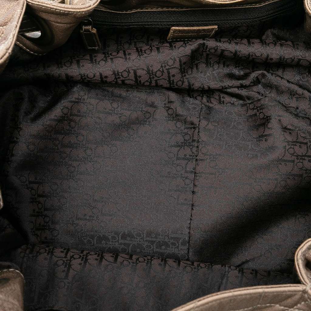 Dior Lambskin Cannage Drawstring Hobo - 4