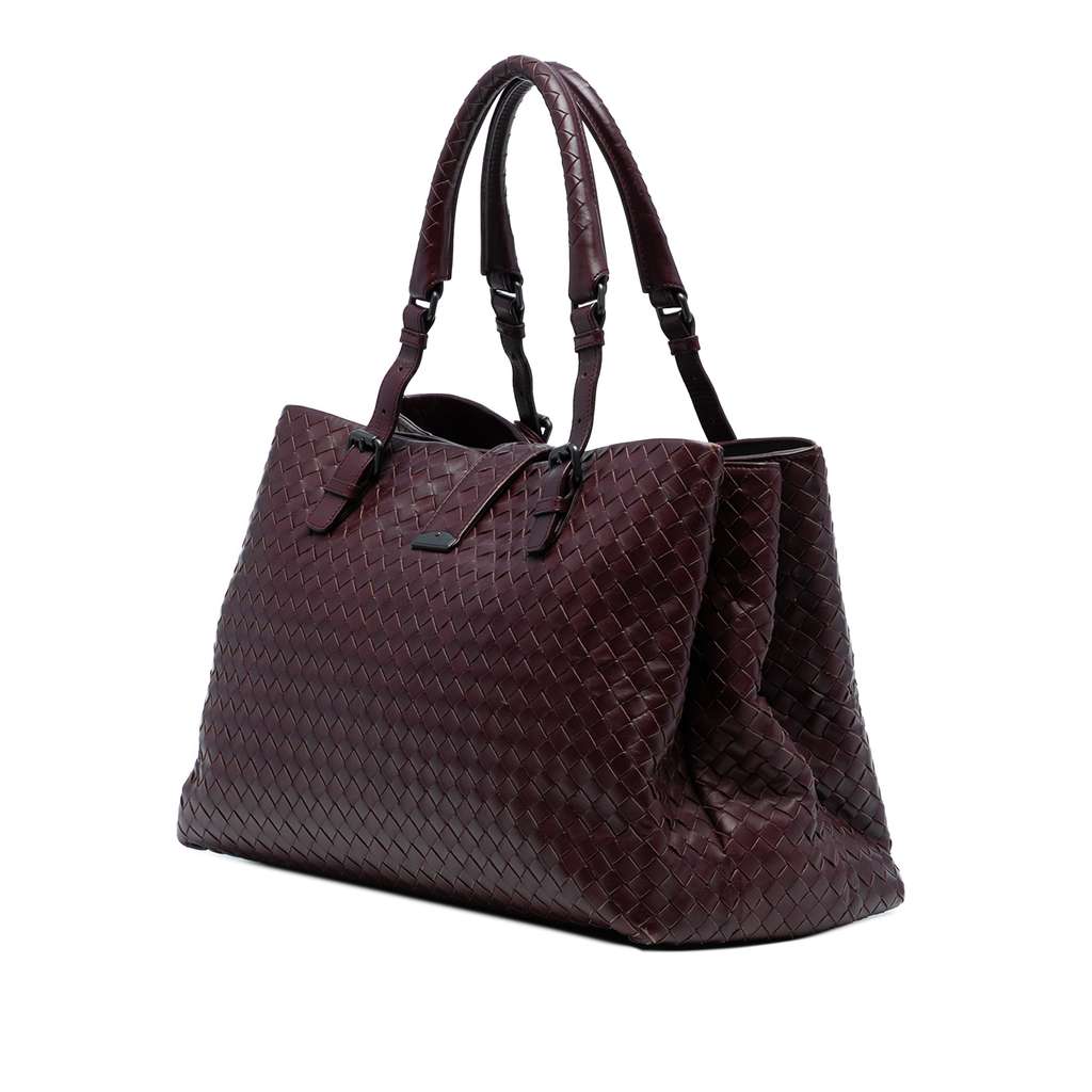 Bottega Veneta Medium Nappa Intrecciato Roma Tote - Back view