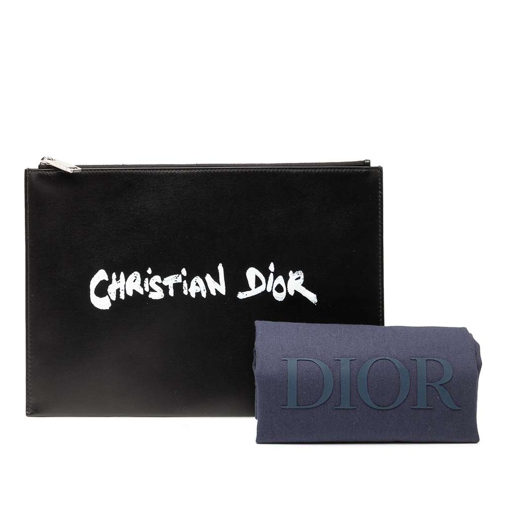 Dior Leather Daily Script Clutch - Image 10