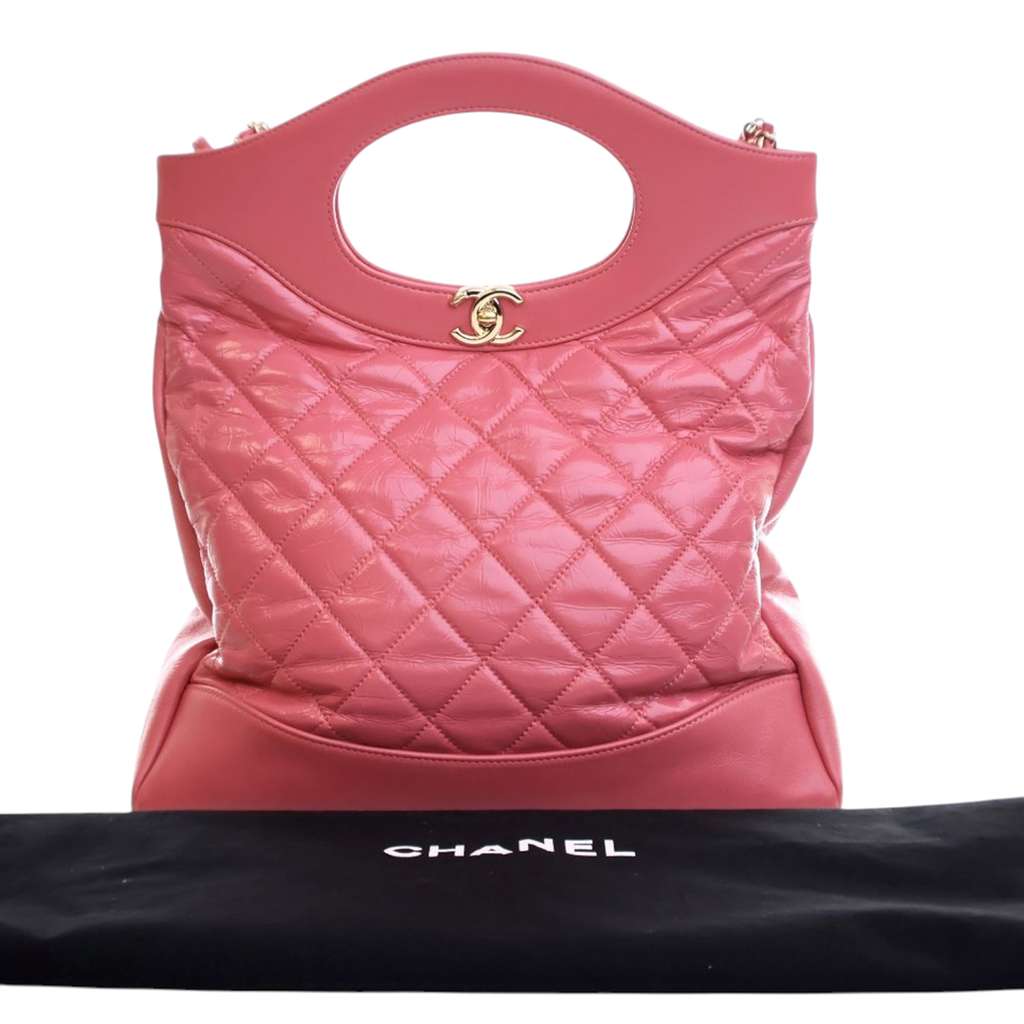 Chanel Small Shiny Aged Calfskin 31 Shopping Bag - Image 13