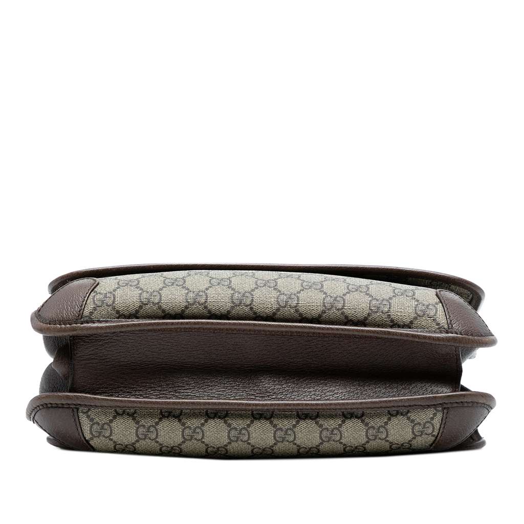Gucci Medium GG Supreme Web Neo Vintage Double Flap Messenger Bag - Image 6