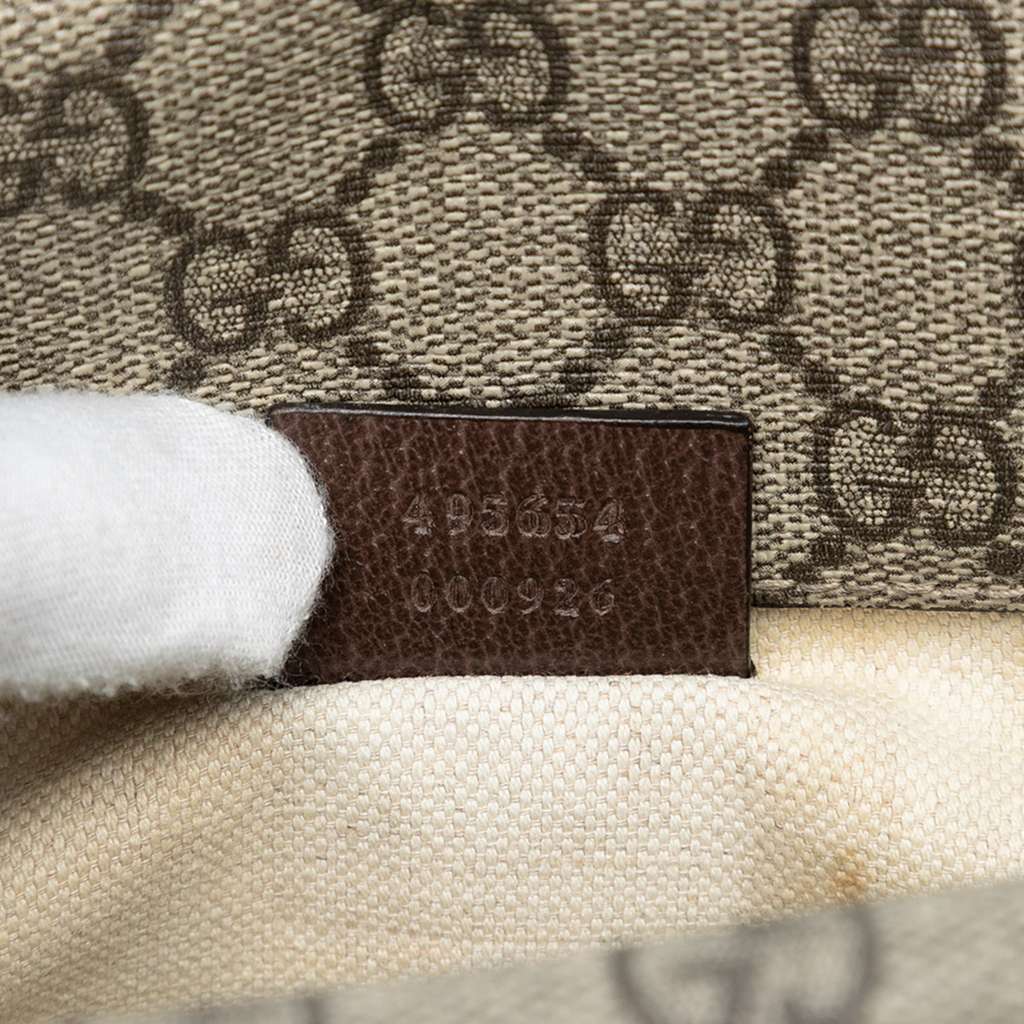 Gucci Medium GG Supreme Web Neo Vintage Double Flap Messenger Bag - Detail 1