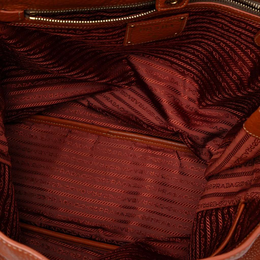 Prada Vitello Daino Side Zip Tote - 4