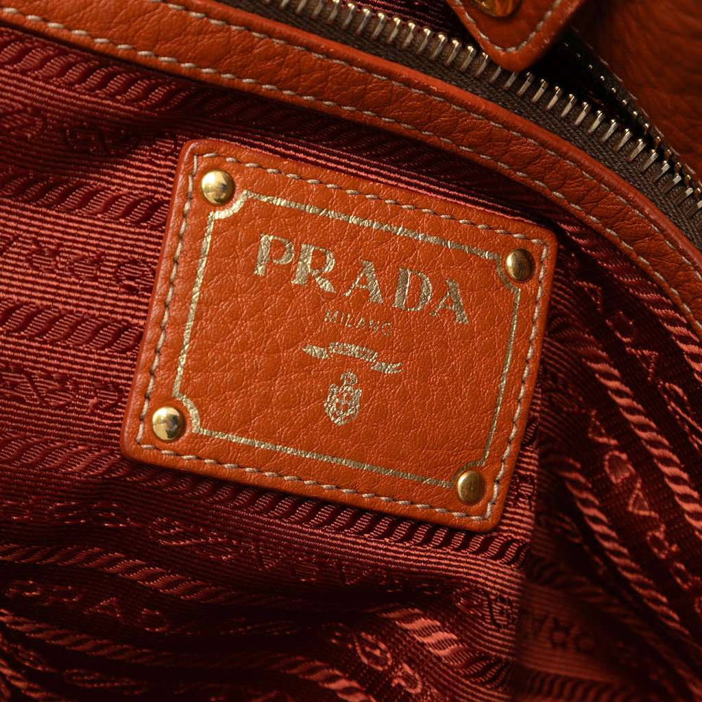 Prada Vitello Daino Side Zip Tote - Side view
