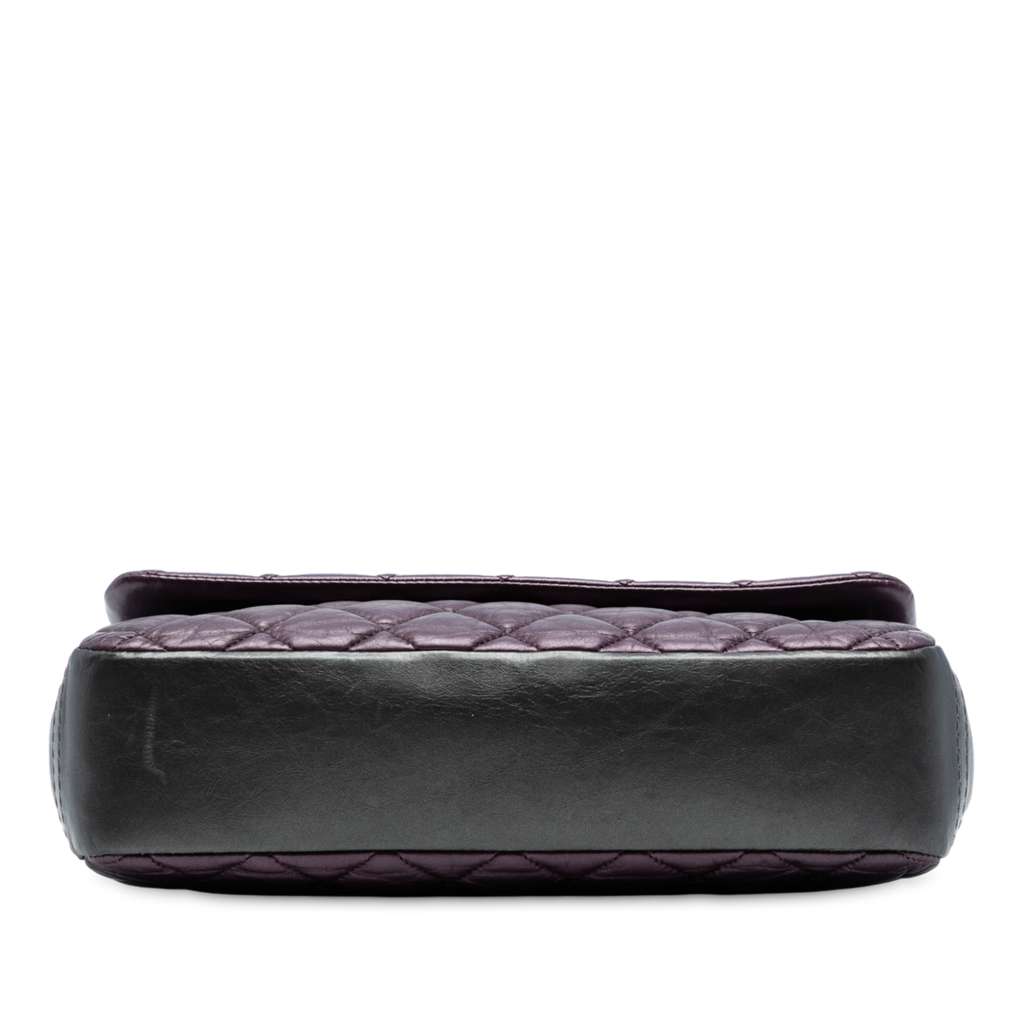 Chanel Small Bicolor Quilted Aged Calfskin Lady Pearly Flap - Image 6