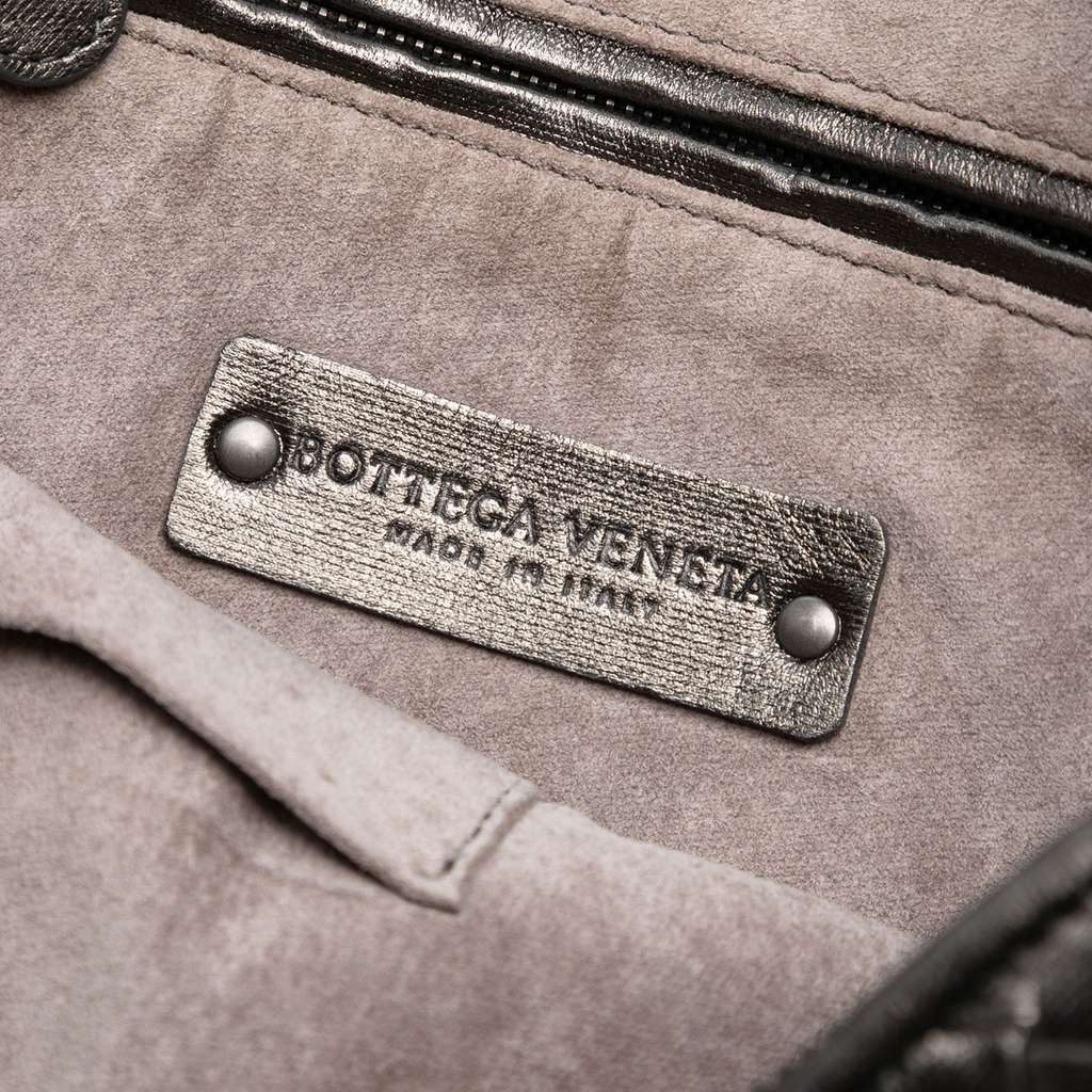 Bottega Veneta Metallic Nappa Intrecciato Nodini Crossbody - Side view
