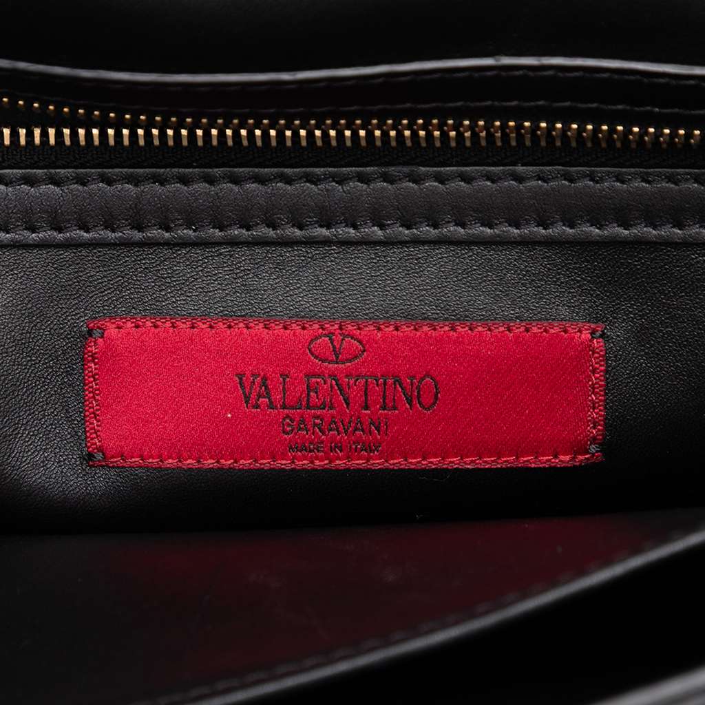 Valentino Calfskin Rockstud Wristlet Clutch - Side view