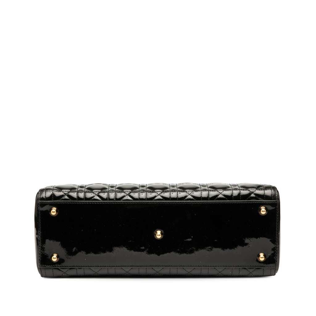 Dior Large Patent Cannage Lady Dior - Image 6