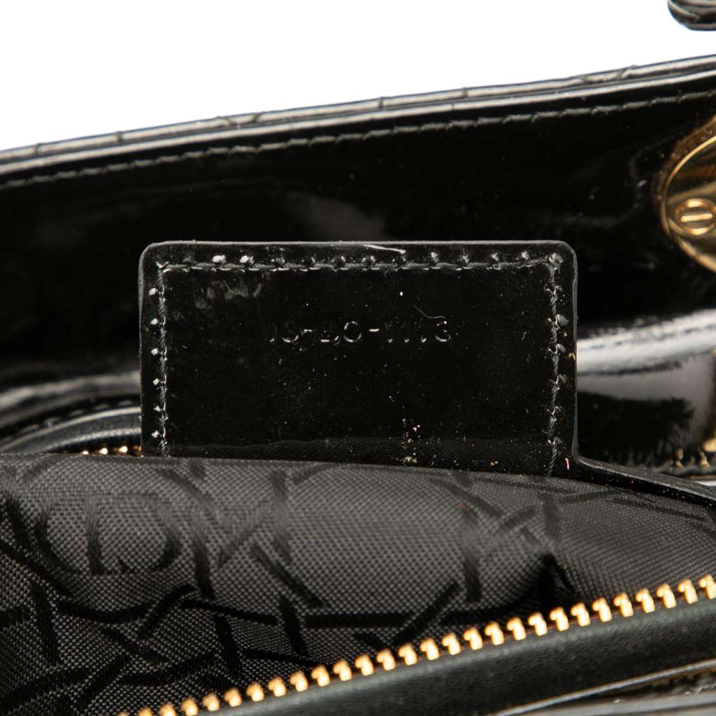 Dior Large Patent Cannage Lady Dior - Detail 1