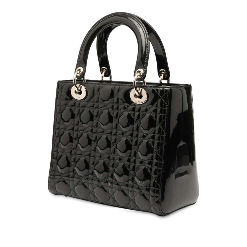Dior Medium Patent Cannage Lady Dior - Back view