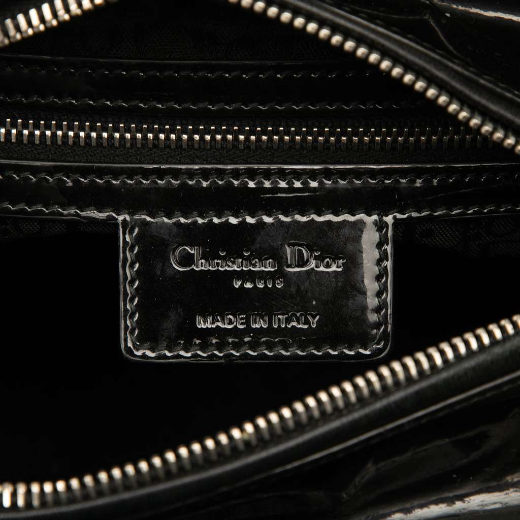 Dior Medium Patent Cannage Lady Dior - Side view