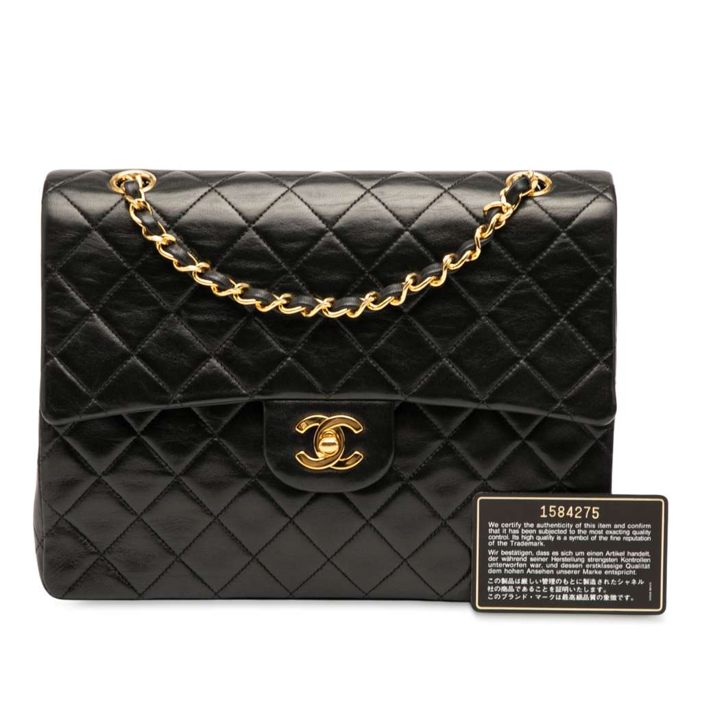 Chanel Medium Tall Classic Lambskin Double Flap - Image 13