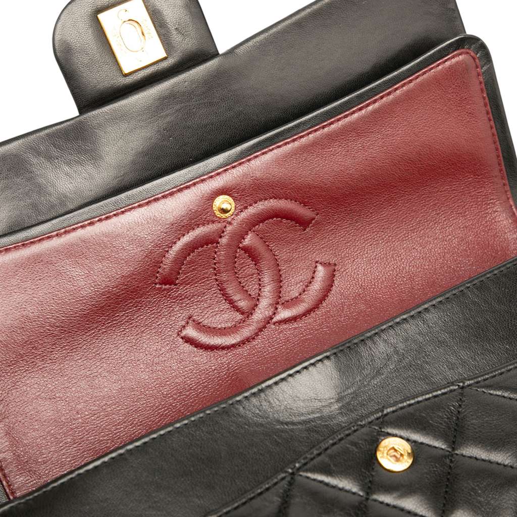 Chanel Medium Tall Classic Lambskin Double Flap - Image 11