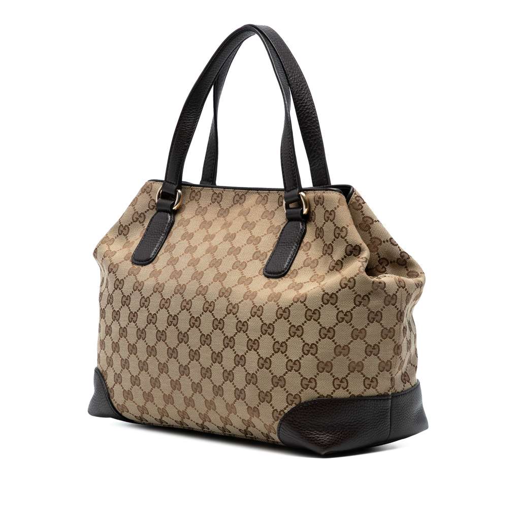 Gucci Medium GG Canvas Web Dressage Tote - Back view