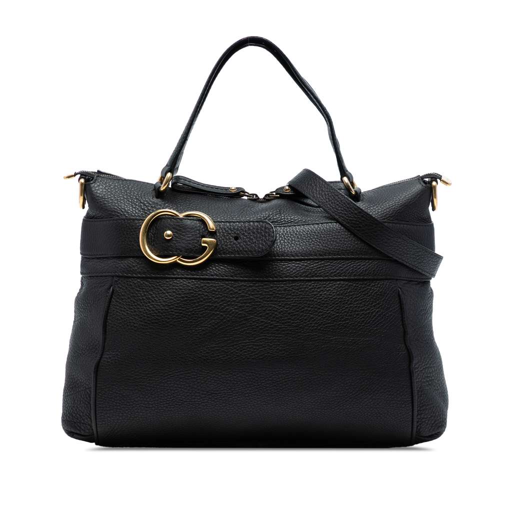 Gucci Medium Leather Ride Top Handle Bag