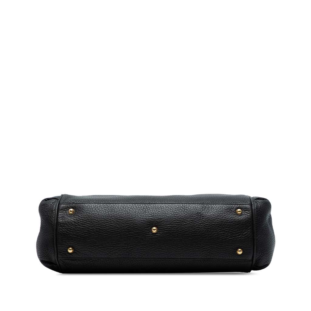 Gucci Medium Leather Ride Top Handle Bag - Image 6