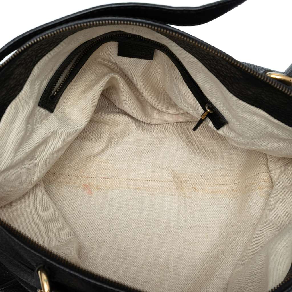 Gucci Medium Leather Ride Top Handle Bag - 4