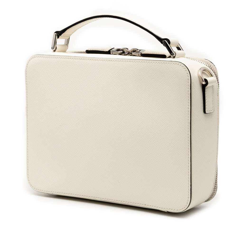 Prada Medium Saffiano Brique Satchel - Back view