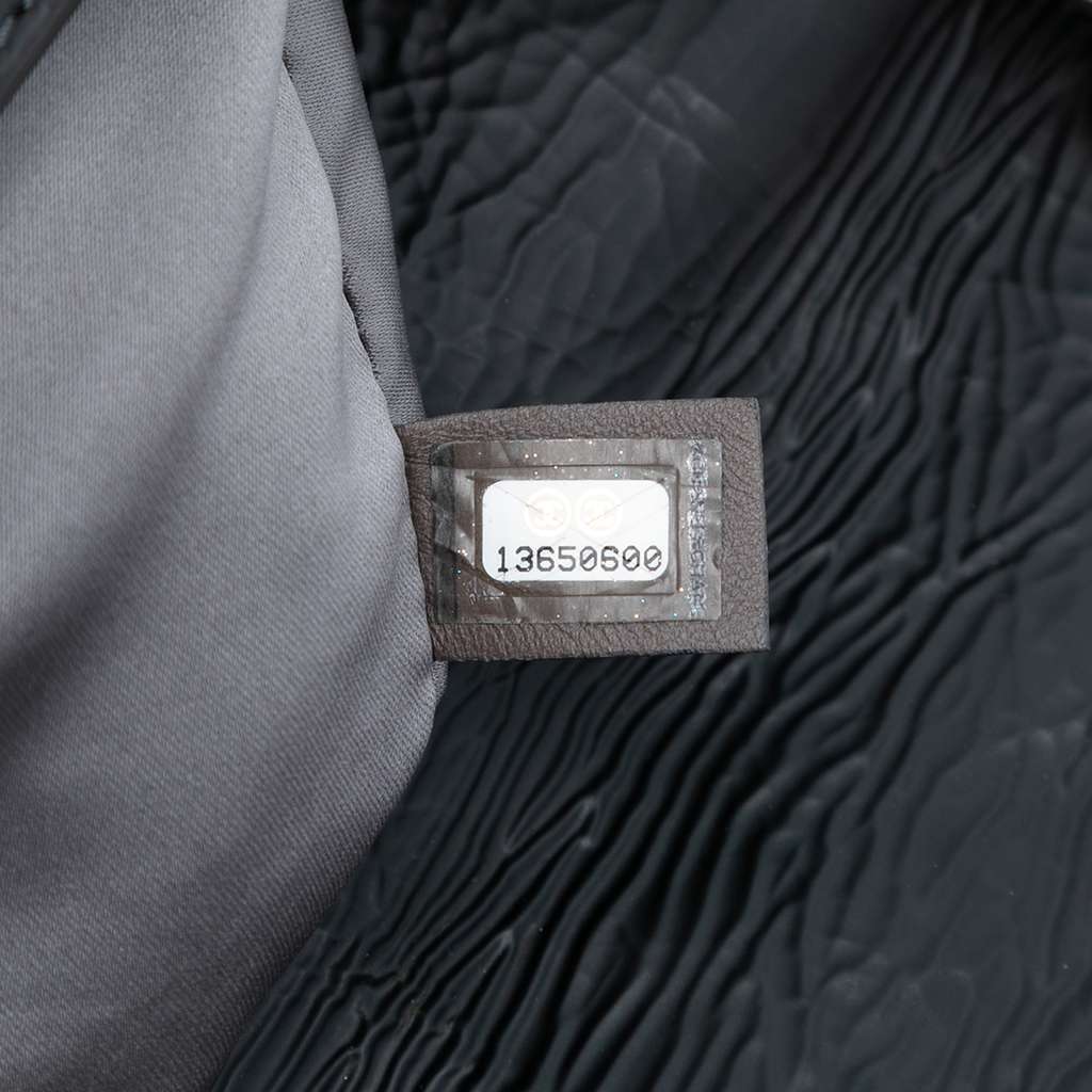 Chanel XL CC Glazed Quilted Calfskin Single Flap - Side view