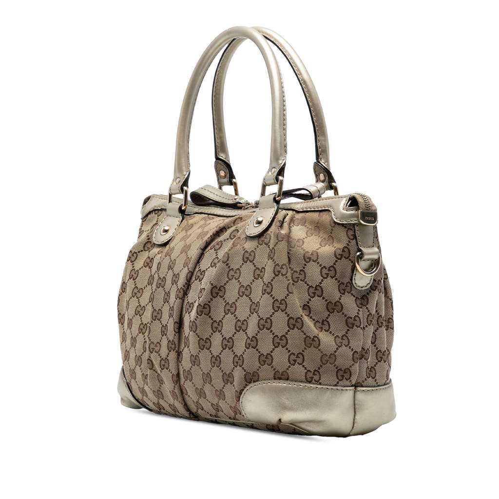 Gucci GG Canvas Sukey Satchel - Back view