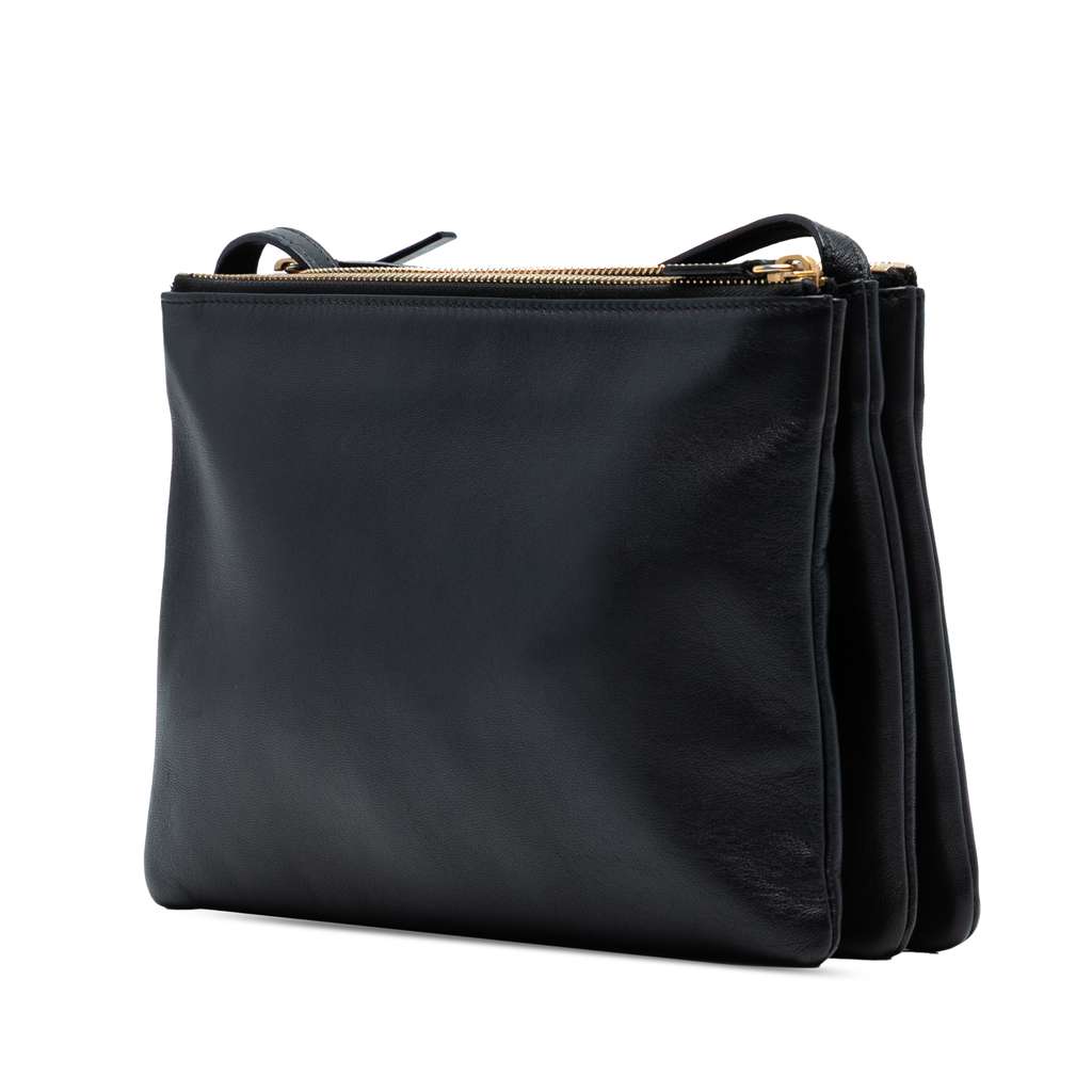 Celine Large Lambskin Trio Crossbody - Back view