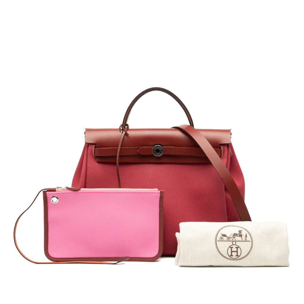 Hermès Toile Herbag Zip Retourne Verso 31 - Image 11