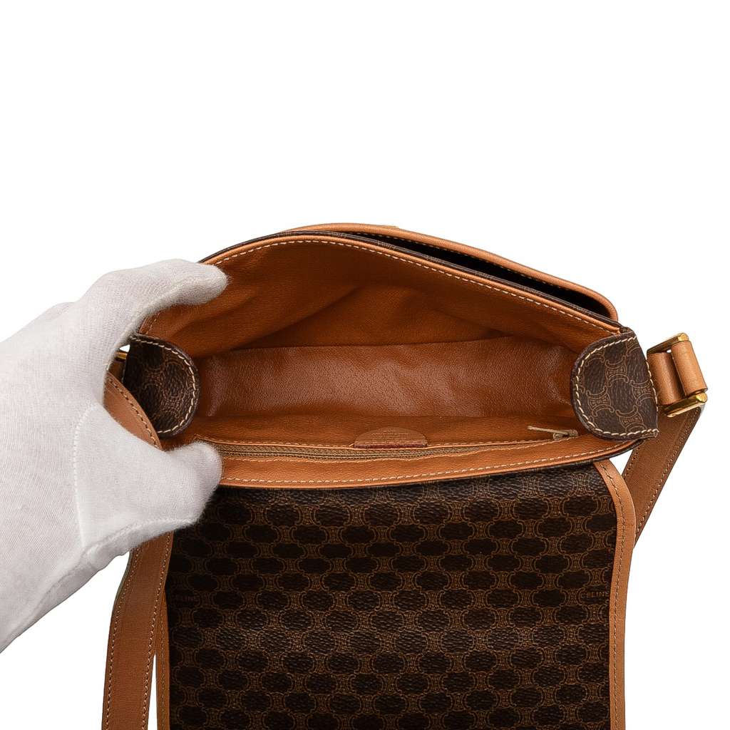 Celine Macadam Coated Canvas Crossbody - 4